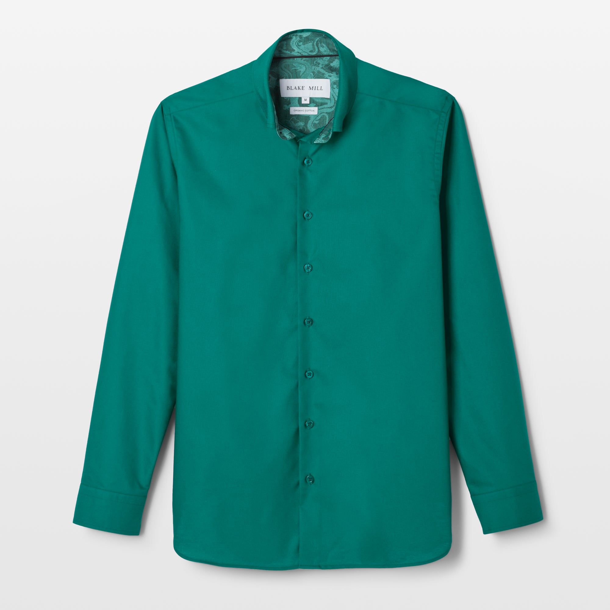 Green Oxford with China Town Accents Button-Down Shirt