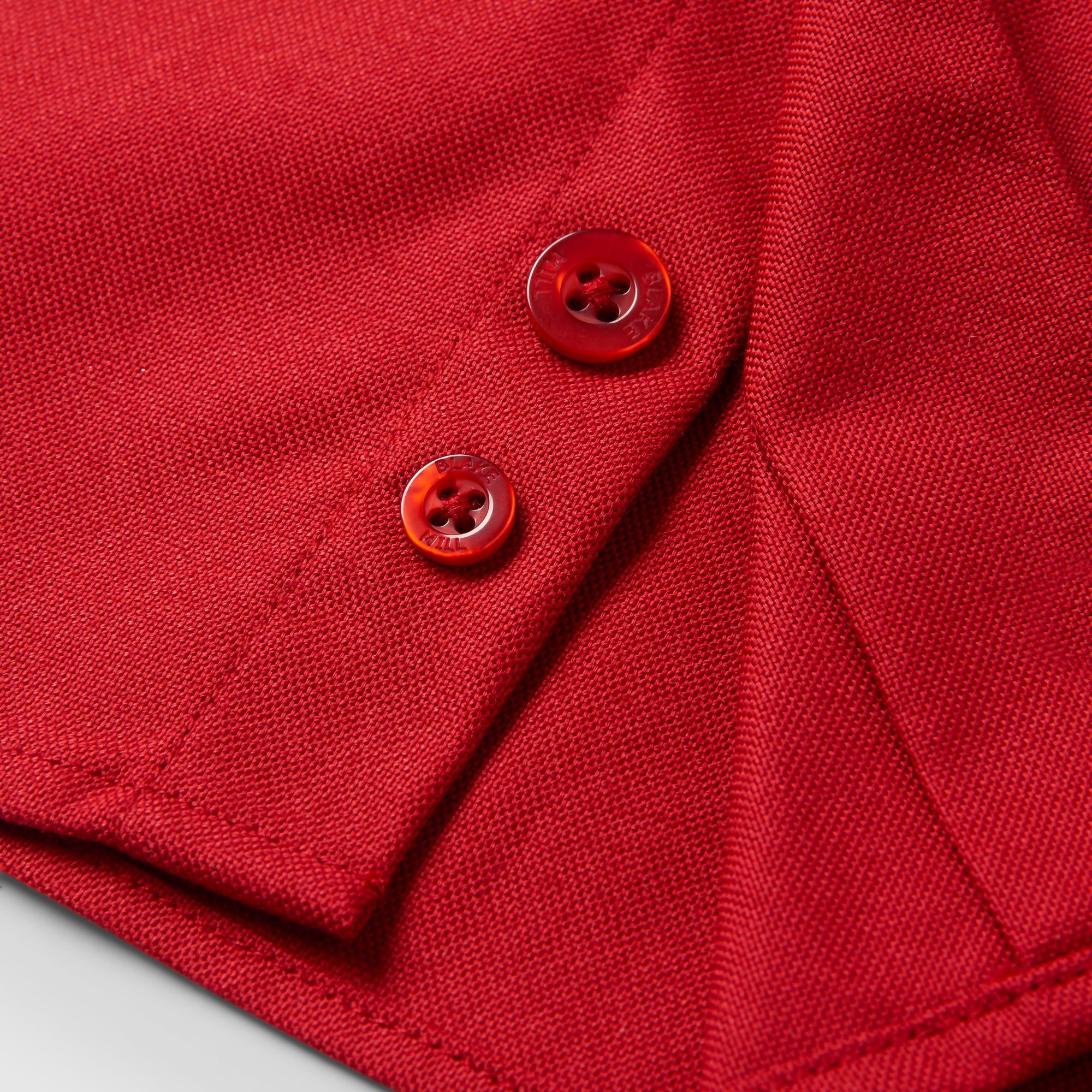 Red Oxford with Midlands Accents Button-Down Shirt