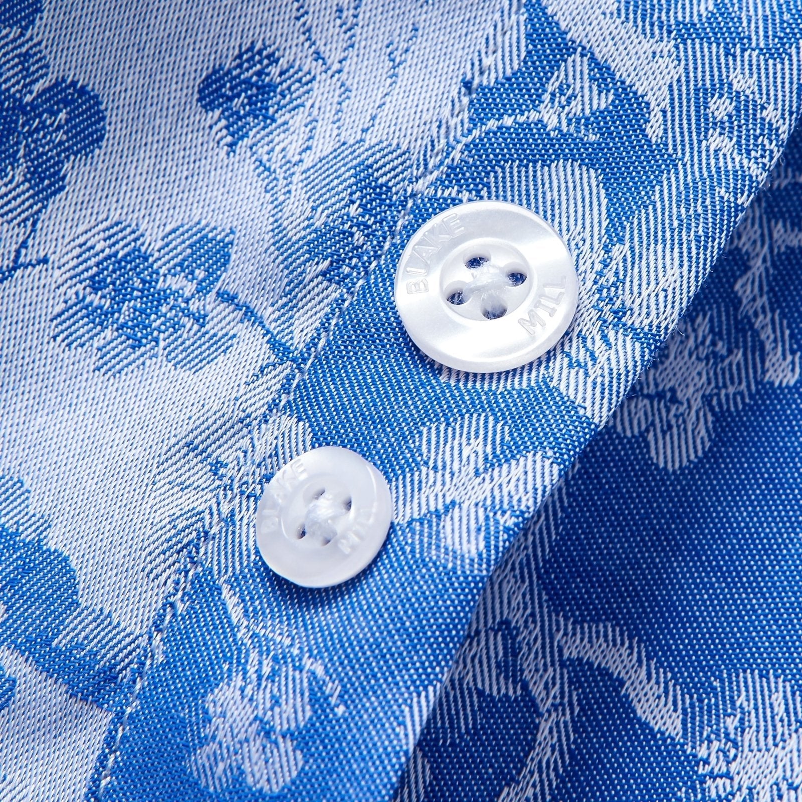 Jacquard Sakura Tree Button - Down Shirt - Blake Mill