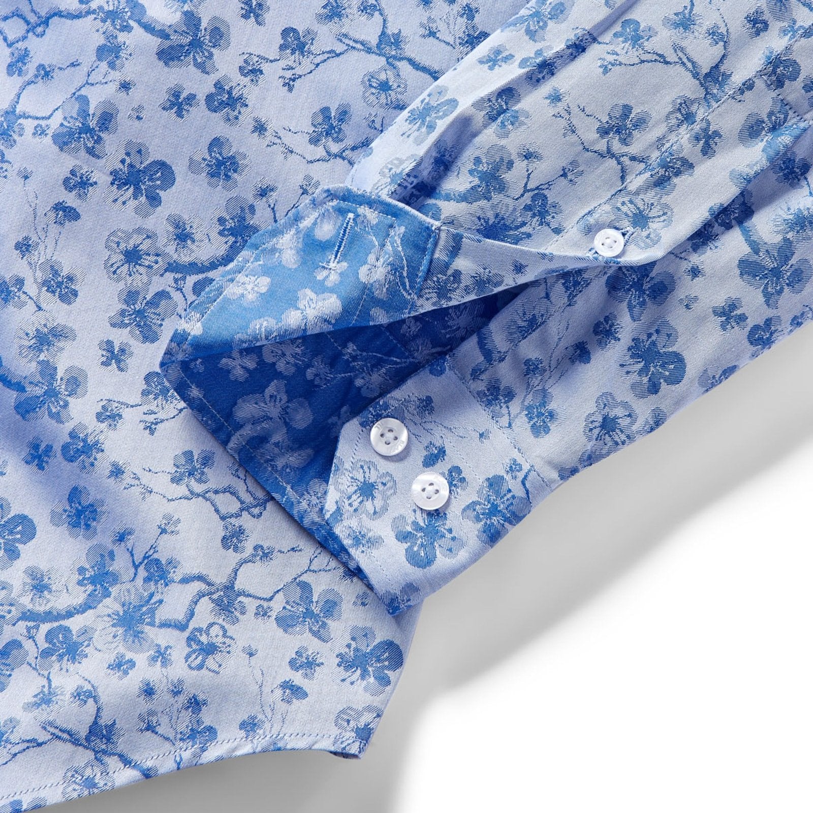 Jacquard Sakura Tree Button - Down Shirt - Blake Mill