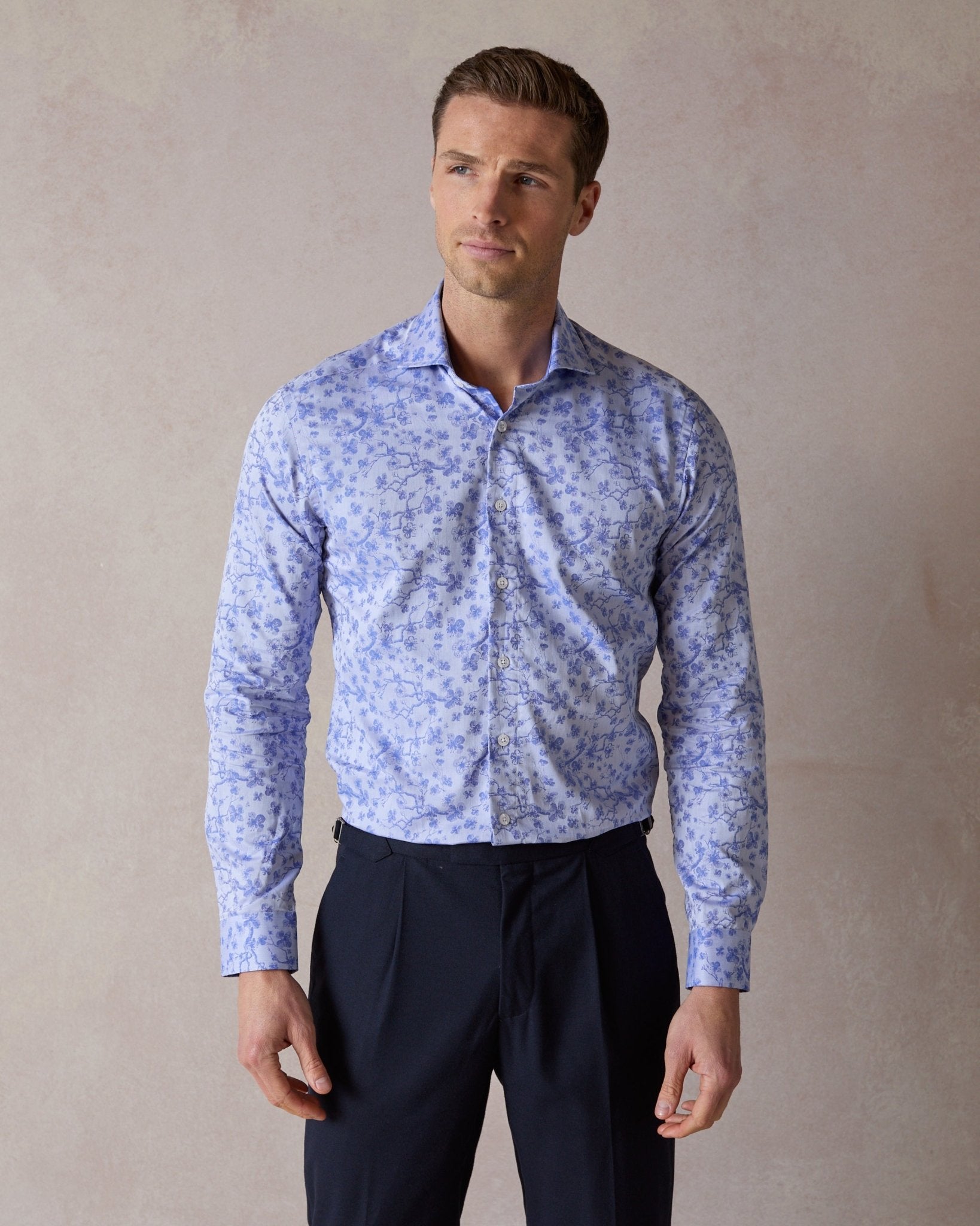 Jacquard Sakura Tree Shirt - Blake Mill