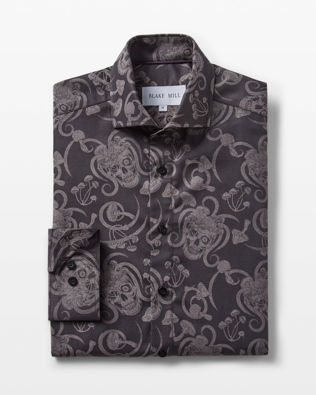 Jacquard Stoned Skulls Shirt - Blake Mill