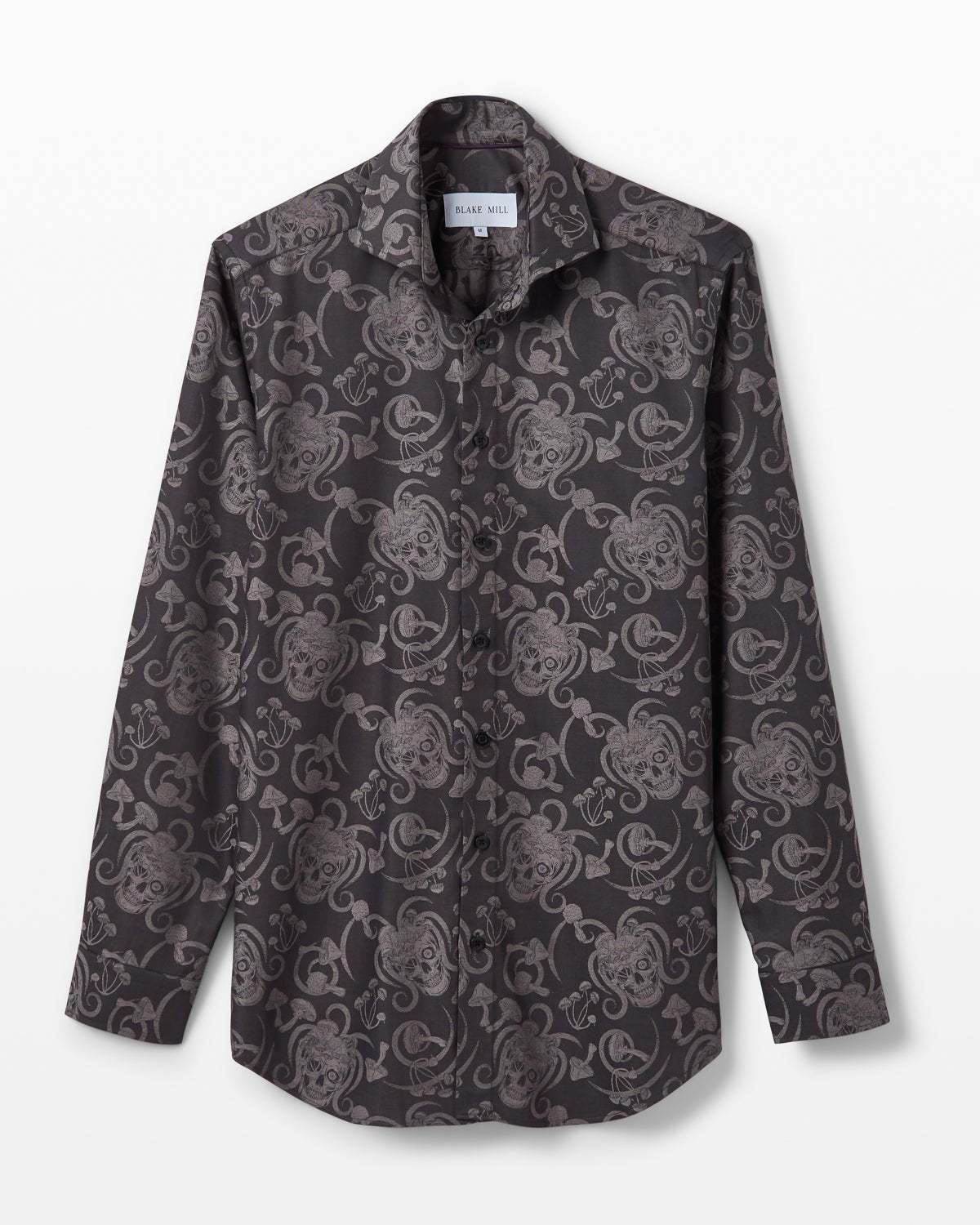 Jacquard Stoned Skulls Shirt - Blake Mill