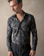 Jacquard Stoned Skulls Shirt - Blake Mill