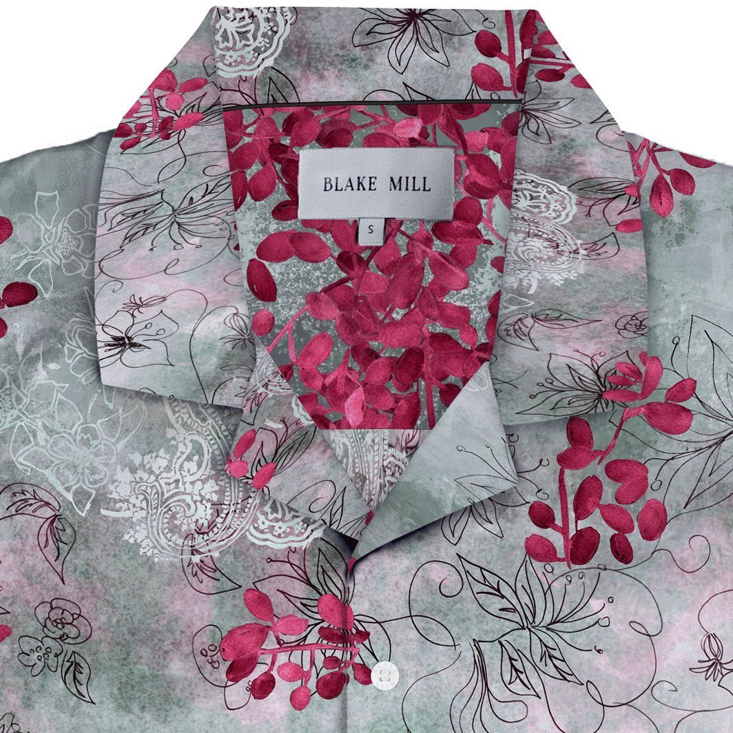 Japanese Flowers Open Collar Shirt (Limited Edition) - Blake Mill