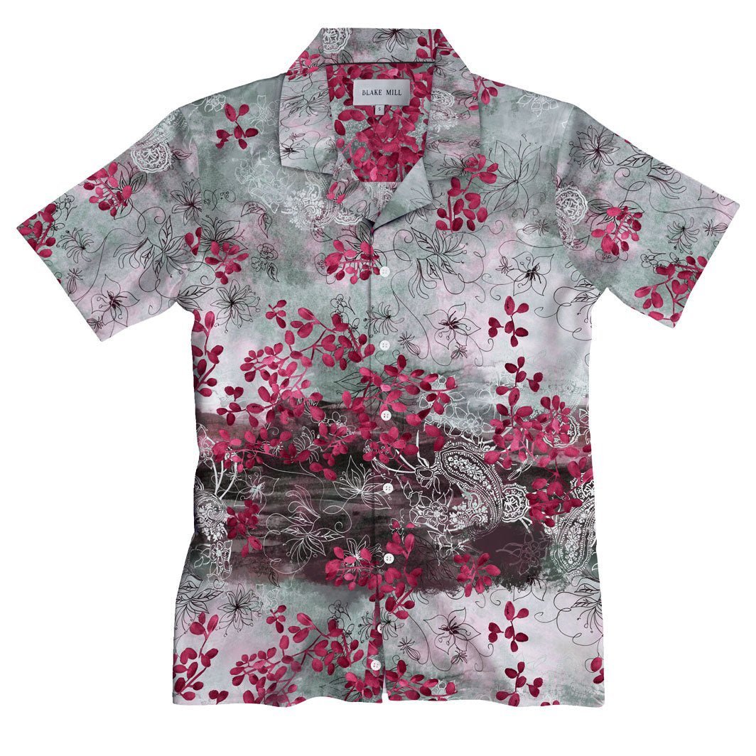 Japanese Flowers Open Collar Shirt (Limited Edition) - Blake Mill