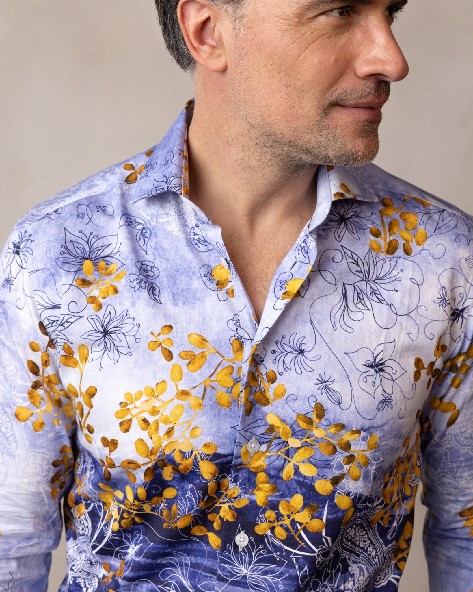 Japanese Flowers Shirt - Blake Mill