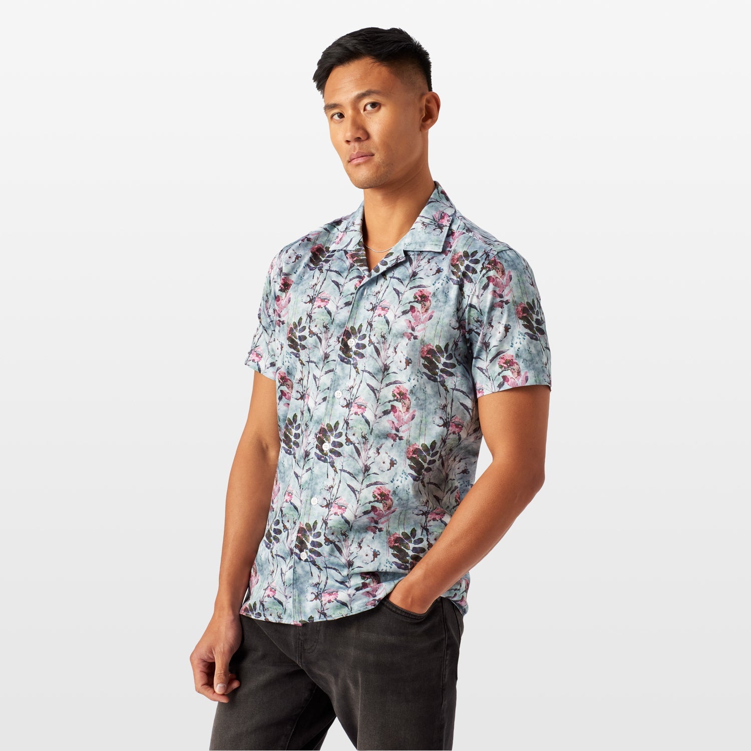 Japanese Garden Open Collar Shirt - Blake Mill