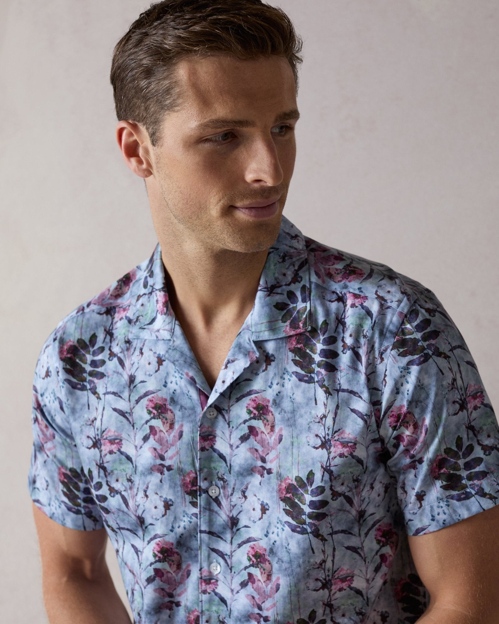 Japanese Garden Open Collar Shirt - Blake Mill