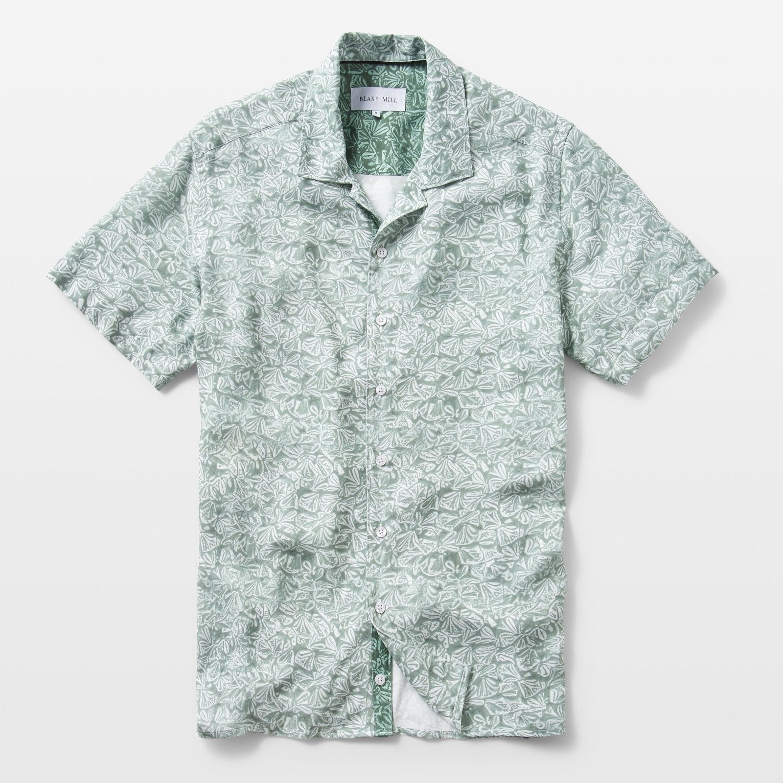 Laurel Leaves Open Collar Shirt - Blake Mill