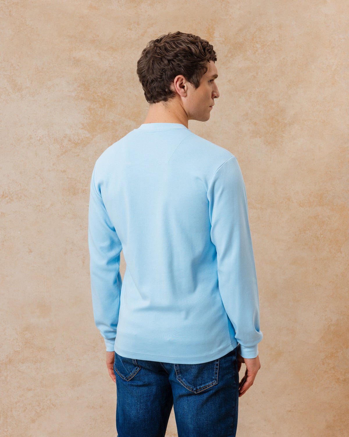 Light Blue Lux Jersey with Butterfly Accents - Blake Mill