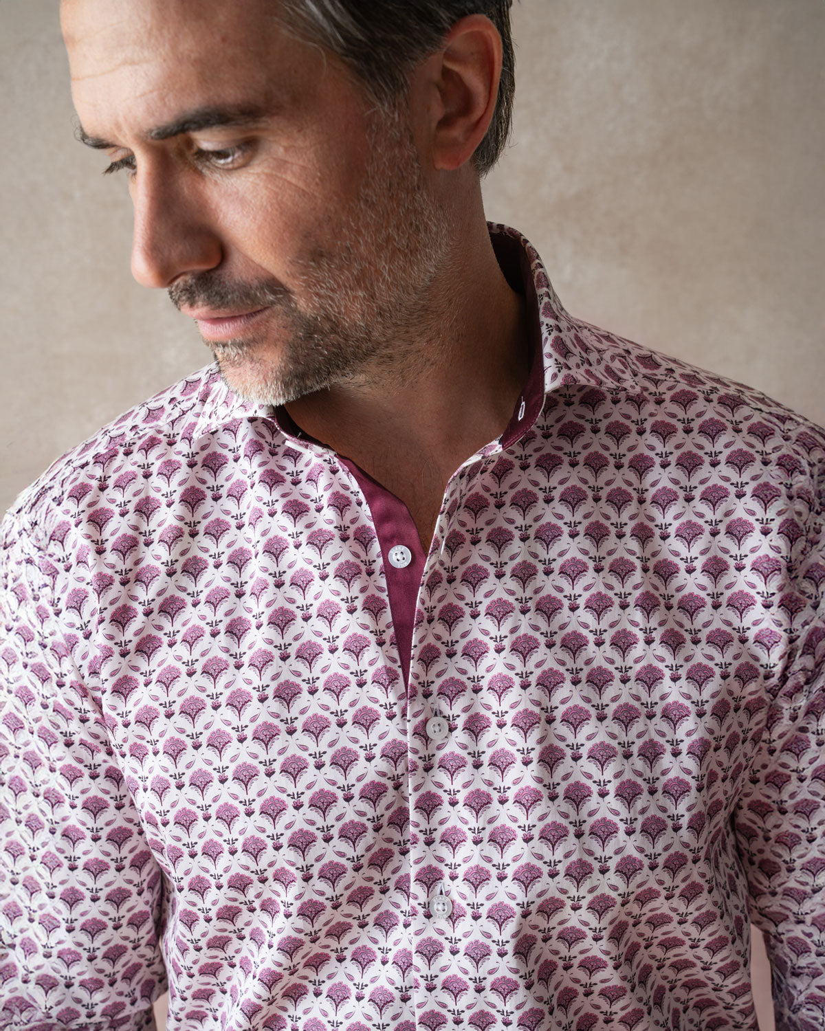 Pink Geo Flora Shirt