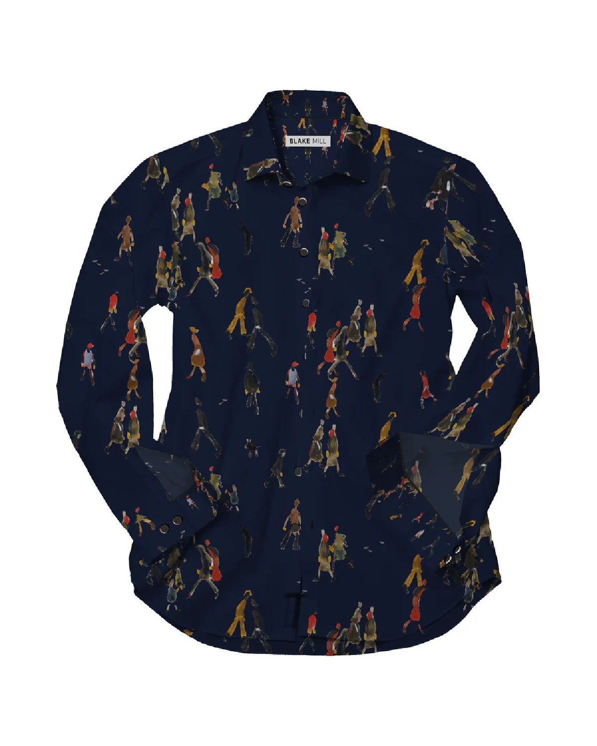 Lowry: Going to Work Shirt (Navy) - Blake Mill