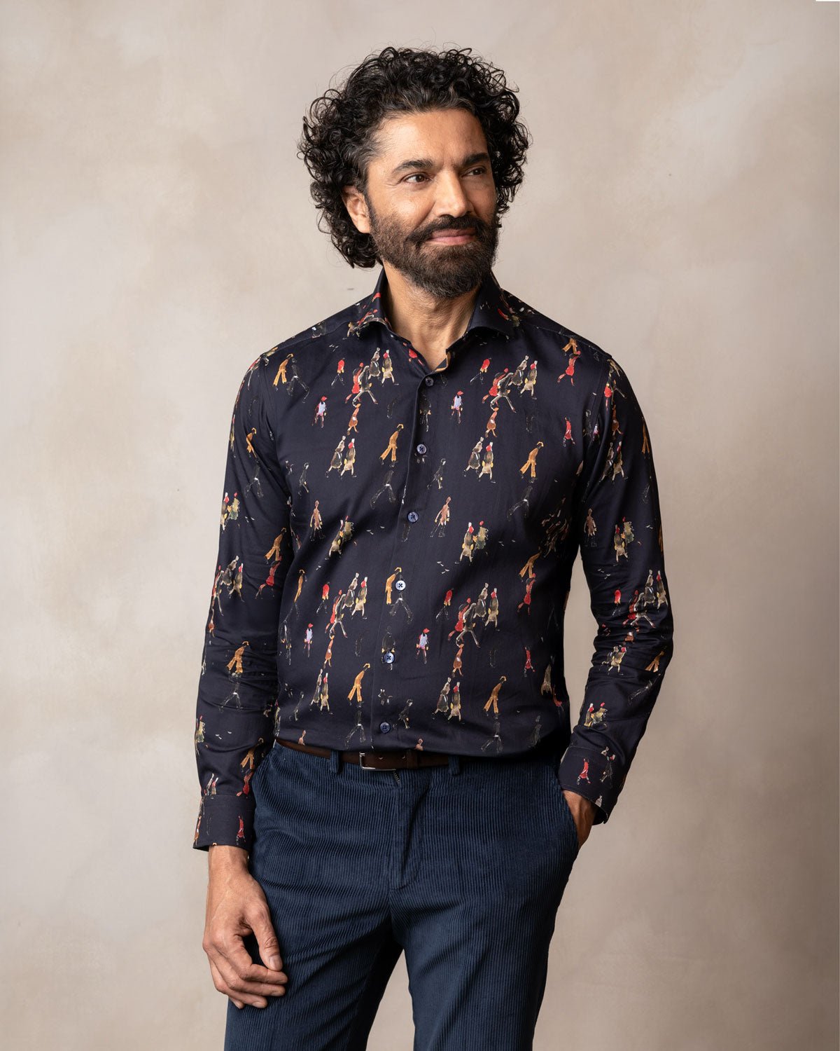 Lowry: Going to Work Shirt (Navy) - Blake Mill