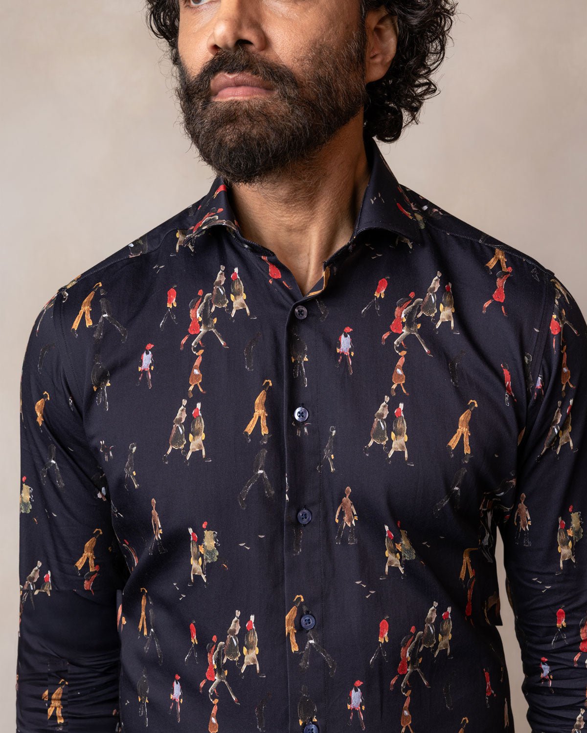 Lowry: Going to Work Shirt (Navy) - Blake Mill