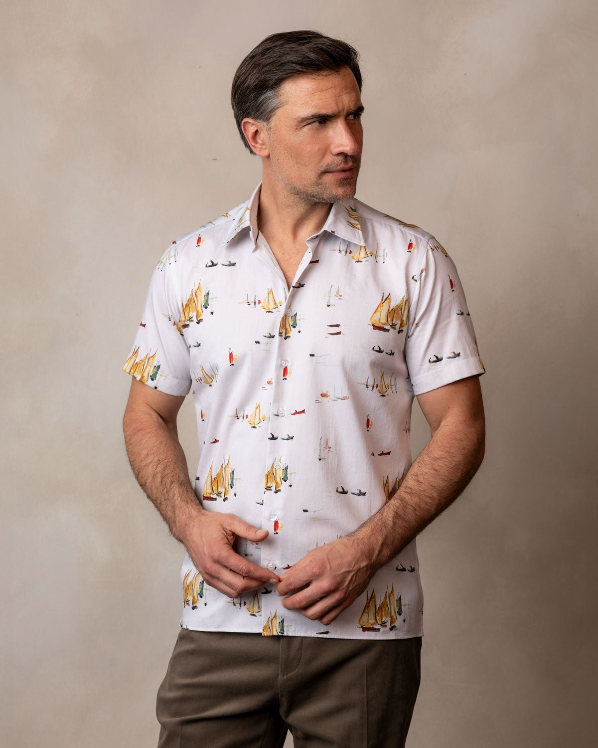 Lowry: Yachts Short Sleeve Shirt - Blake Mill