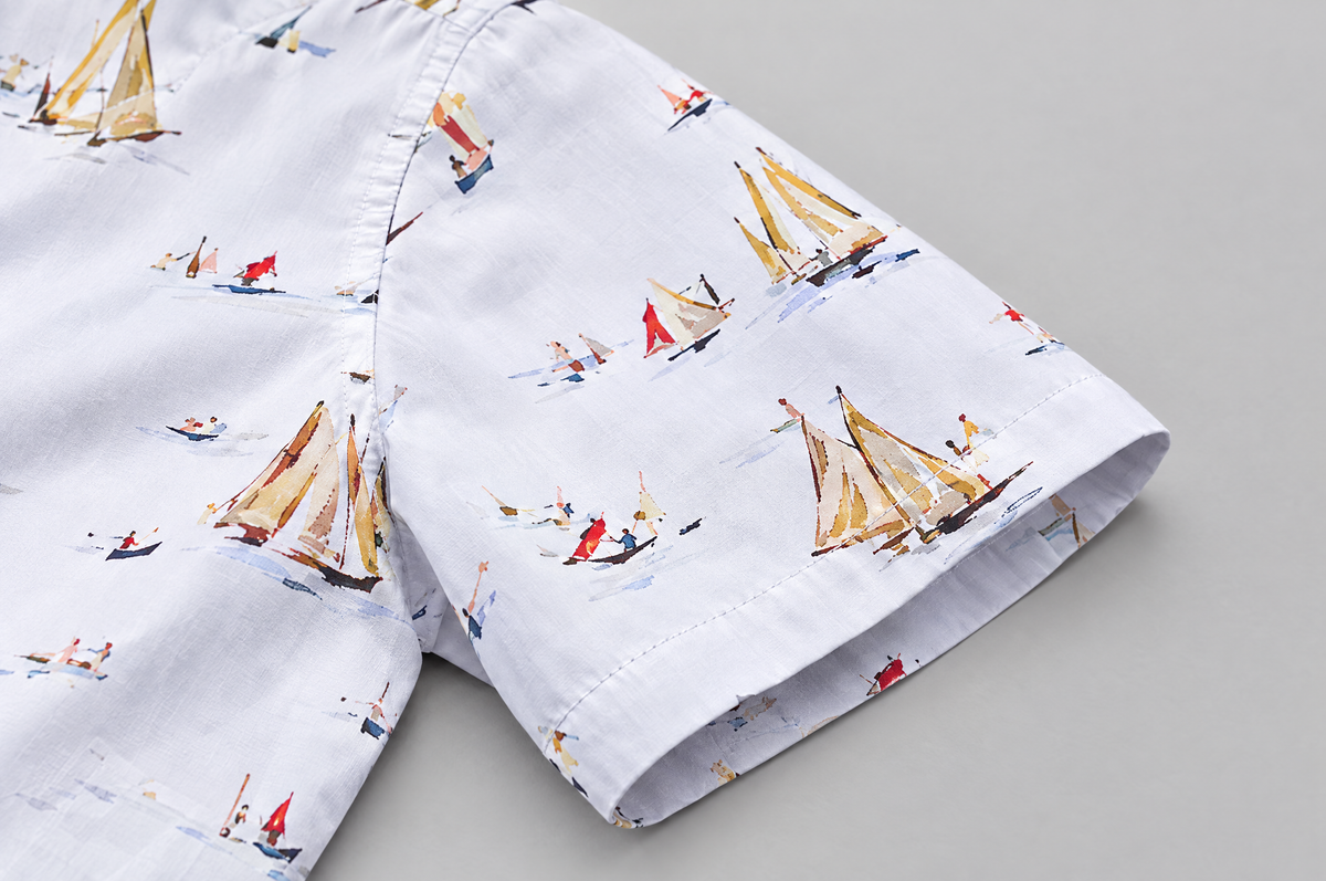 Lowry Yachts Short Sleeve shirt sleeve detail