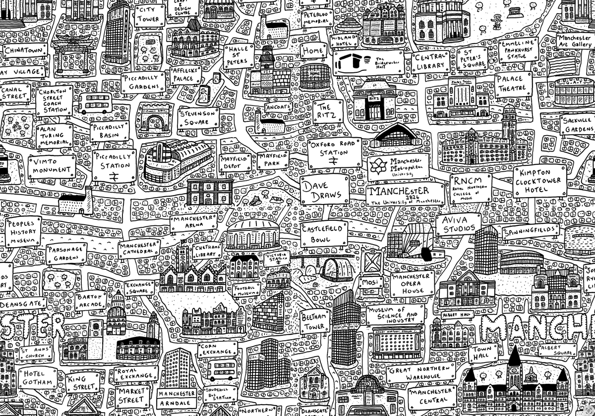 Manchester Doodle Shirt - Blake Mill