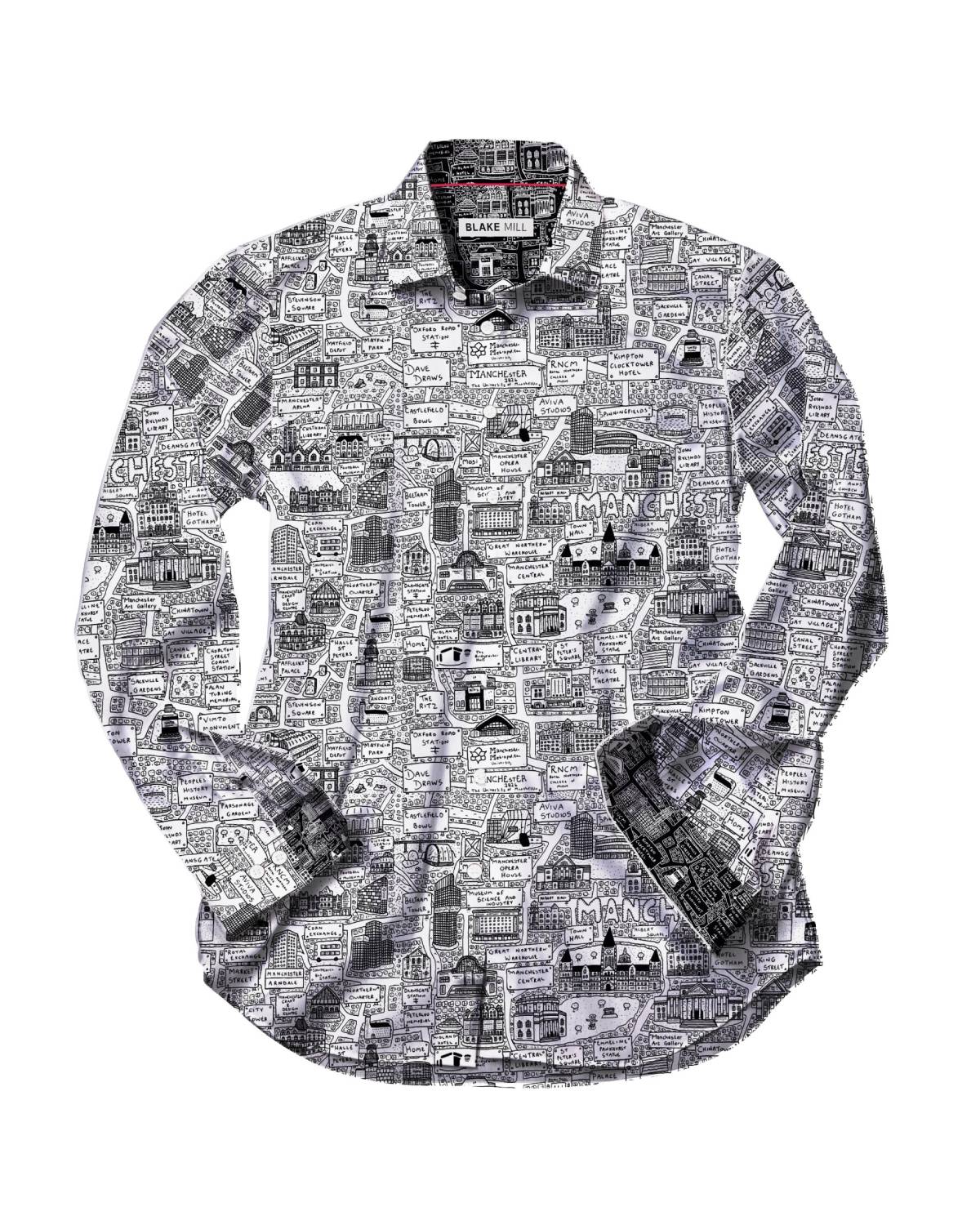 Manchester Doodle Shirt - Blake Mill