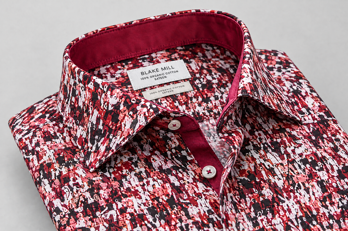 Matchday (Red) shirt collar detail