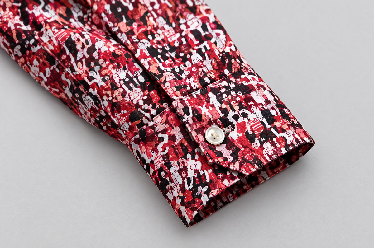 Matchday (Red) shirt cuff detail