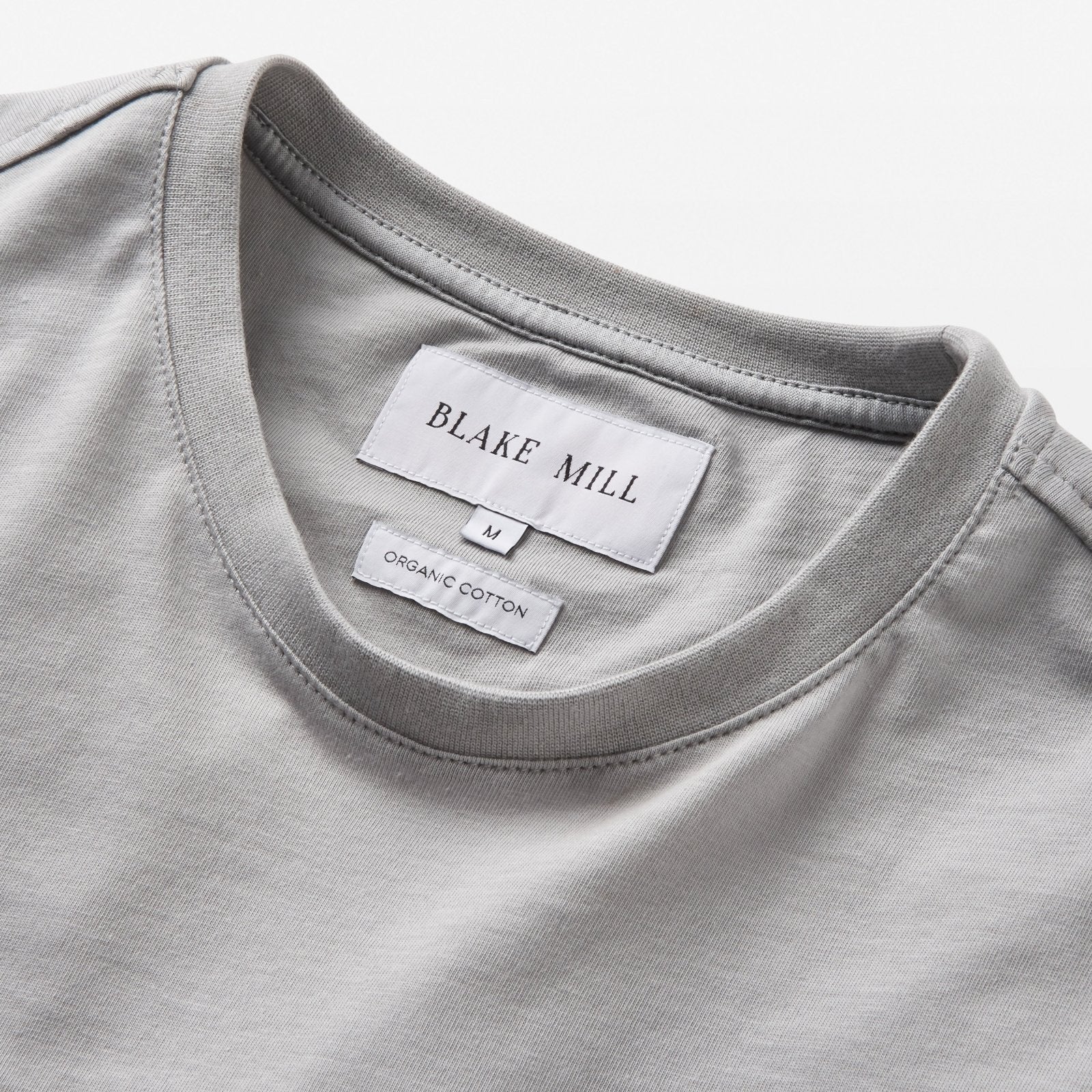 Mid Grey Organic Cotton T - Shirt - Blake Mill