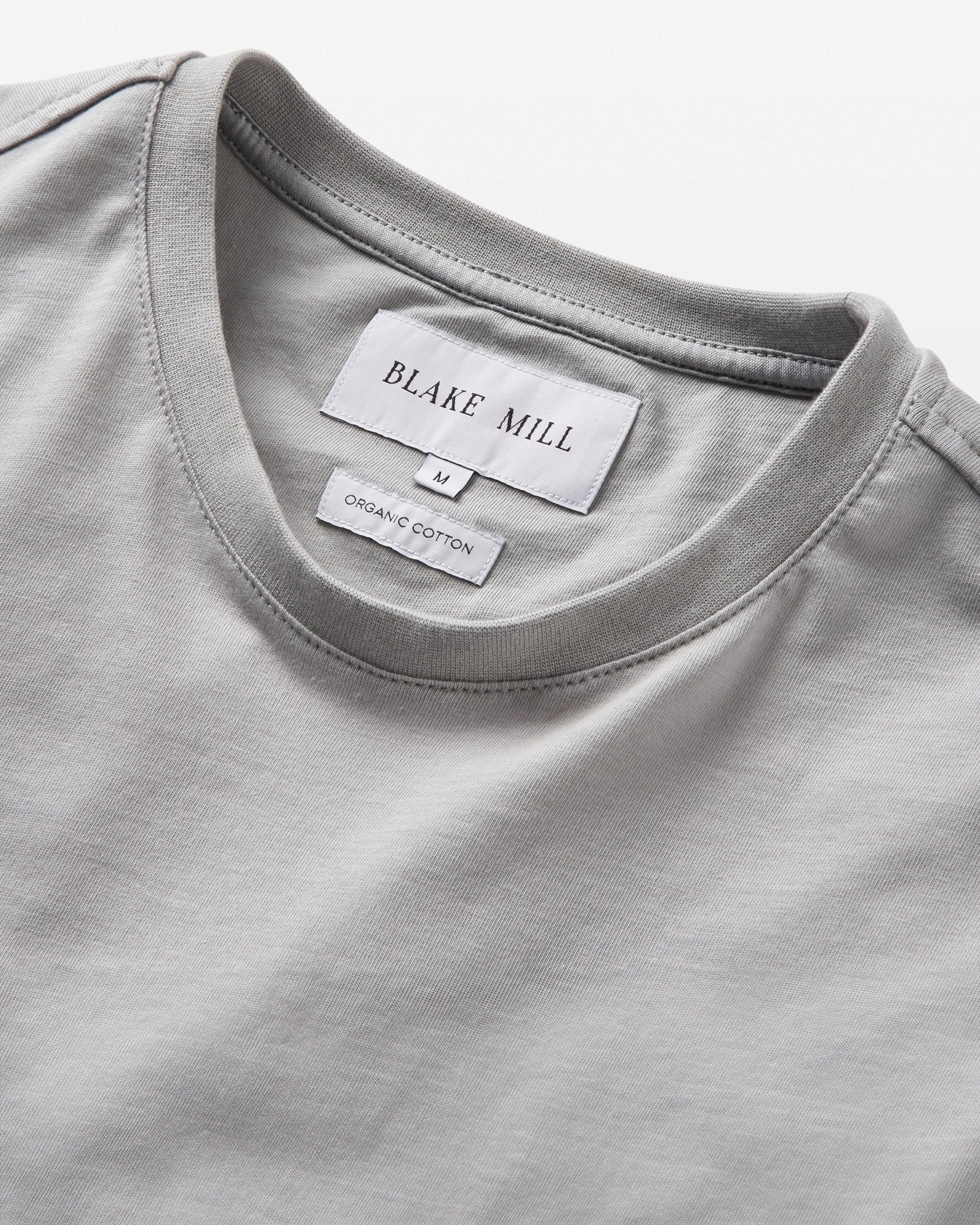 Mid Grey Organic Cotton T-Shirt - Blake Mill