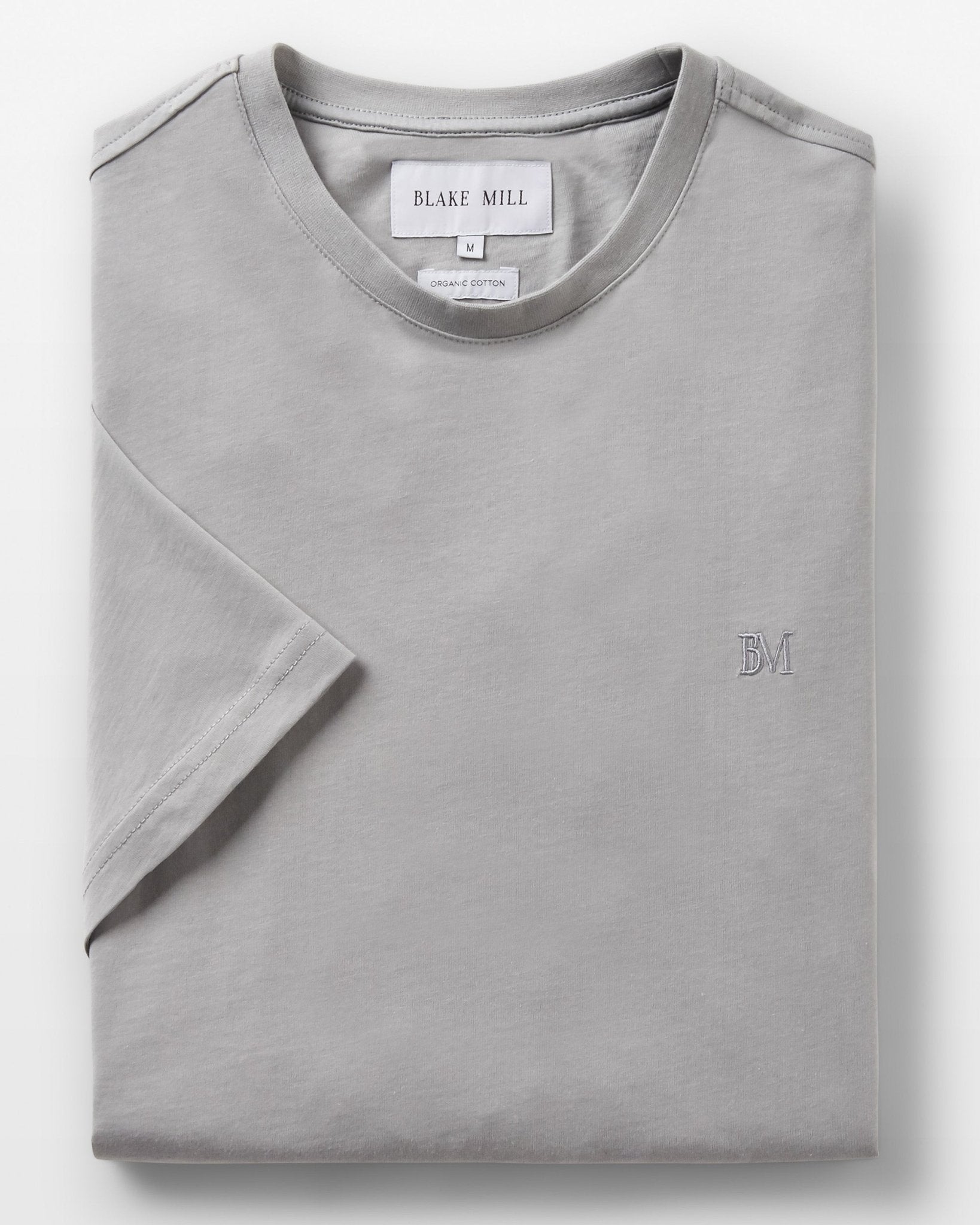 Mid Grey Organic Cotton T-Shirt - Blake Mill