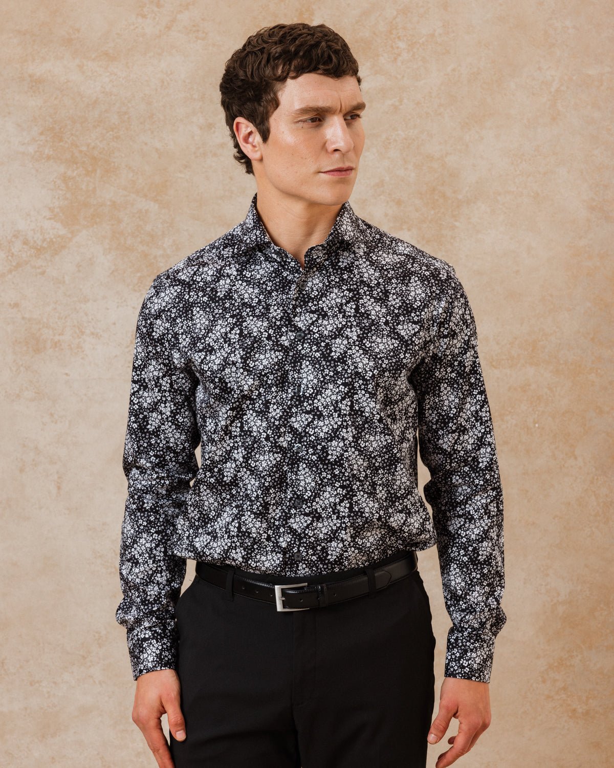 Monochrome Ditsy Shirt - Blake Mill