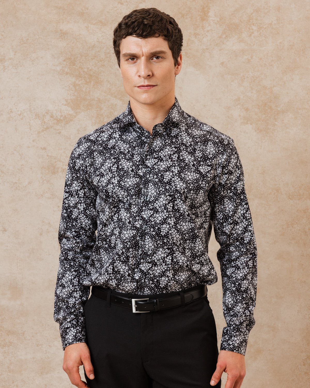 Monochrome Ditsy Shirt - Blake Mill