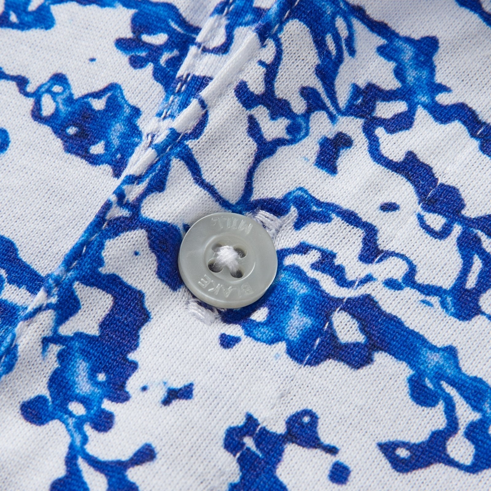 Nile Delta Printed Jersey Polo - Blake Mill