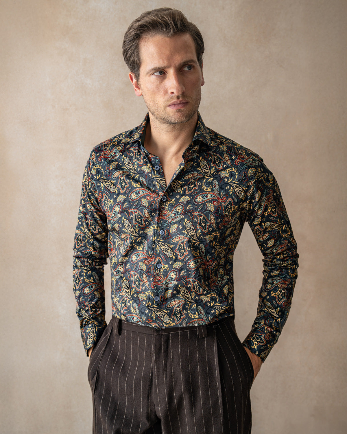 Flora Meets Paisley Shirt