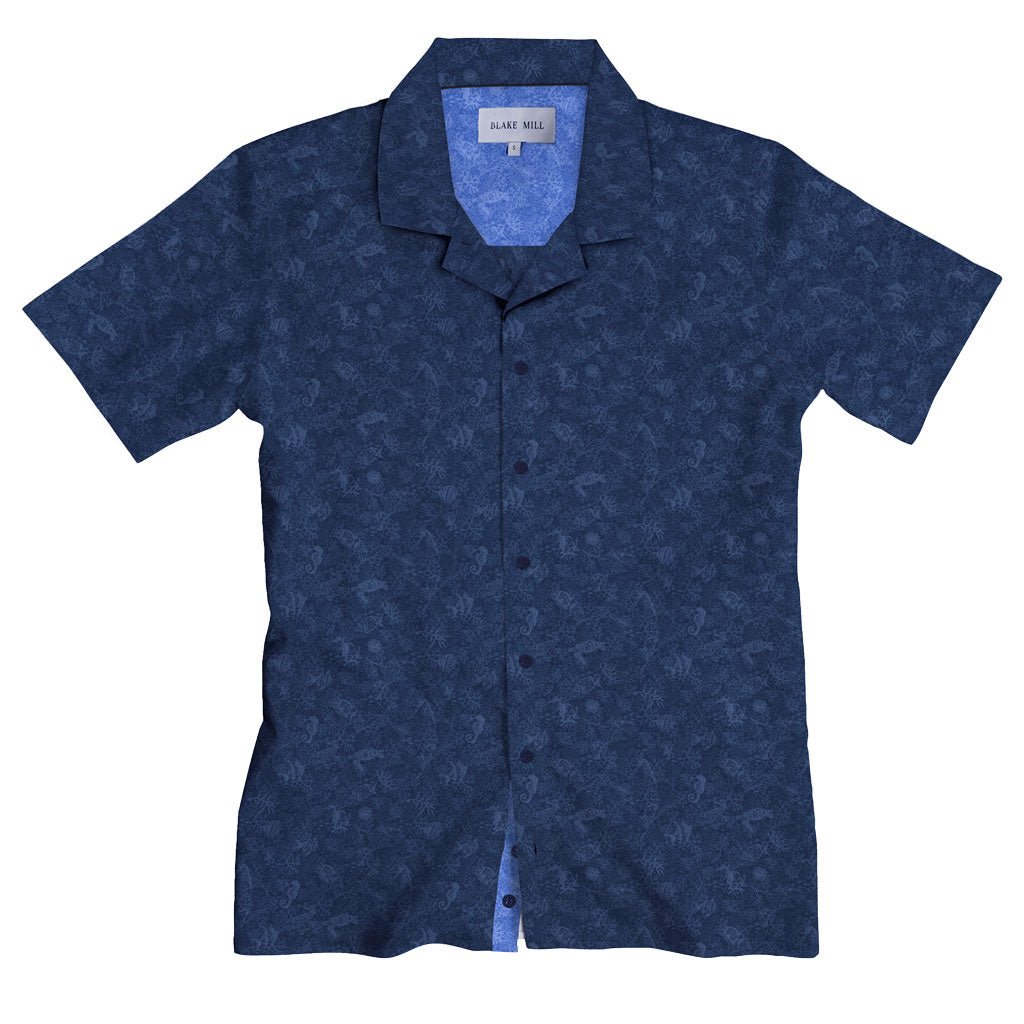 Paradise Found Open Collar Short Sleeve Shirt - Blake Mill