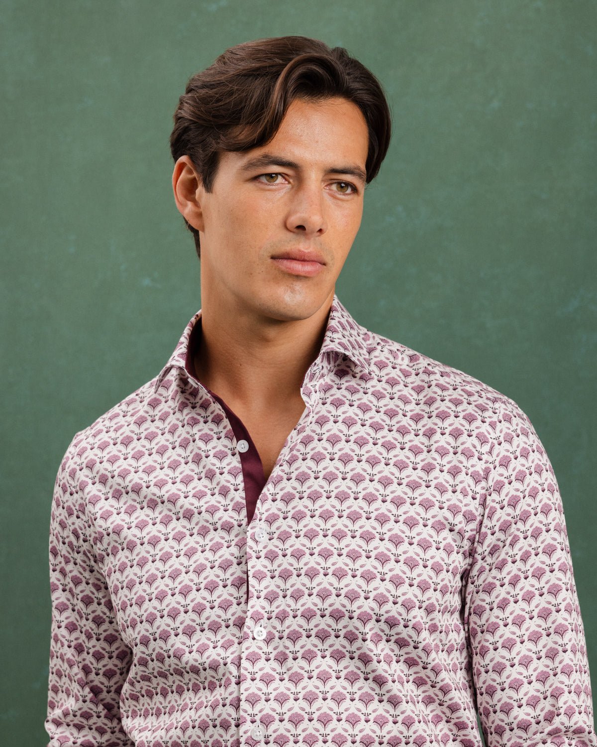 Pink Geo Flora Shirt - Blake Mill