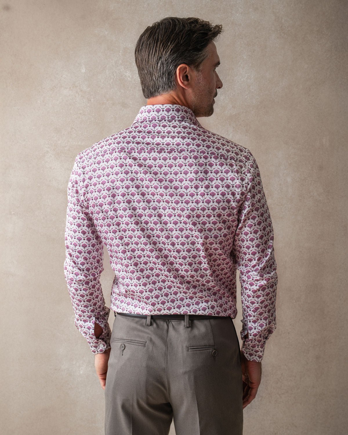 Pink Geo Flora Shirt - Blake Mill