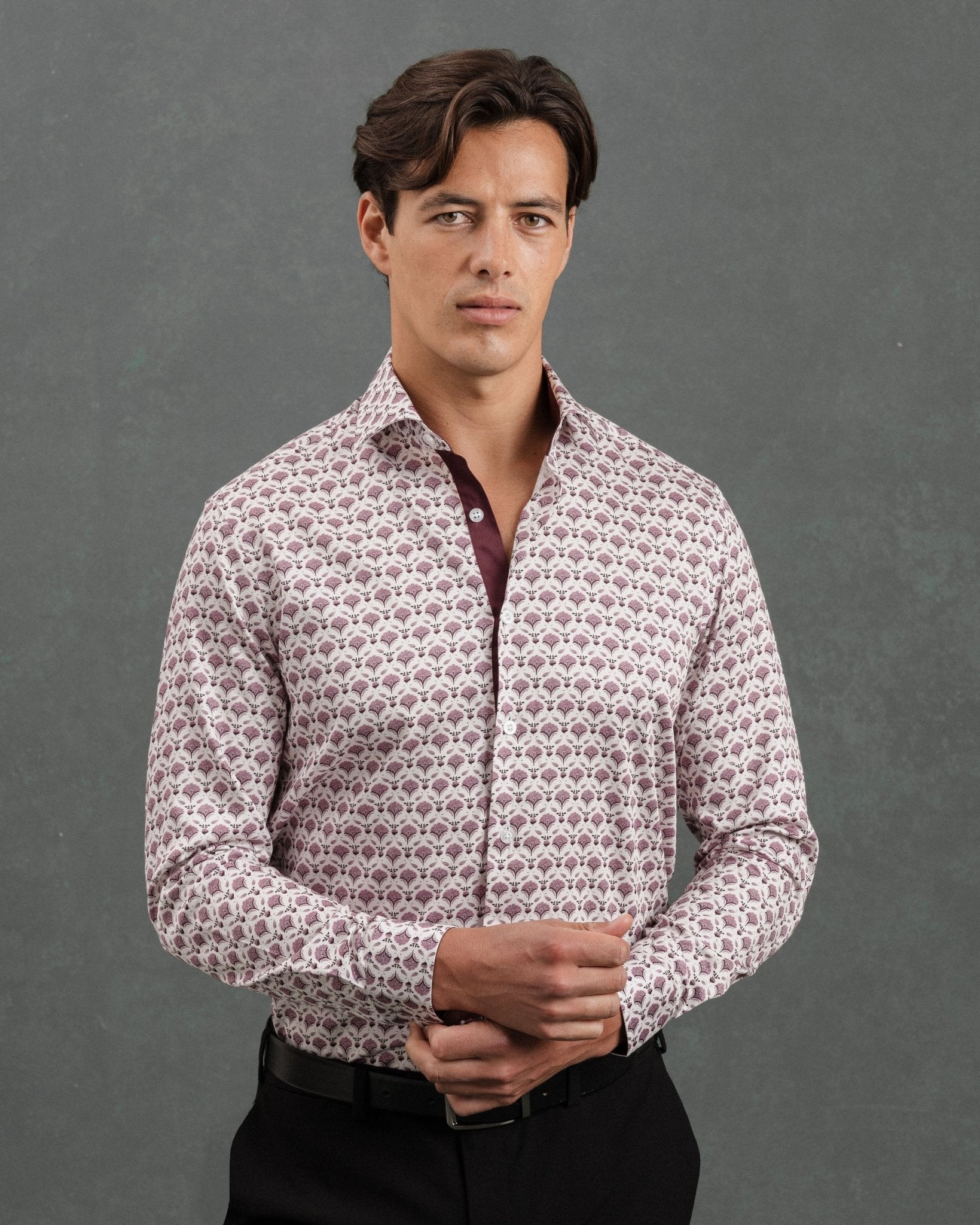 Pink Geo Flora Shirt - Blake Mill