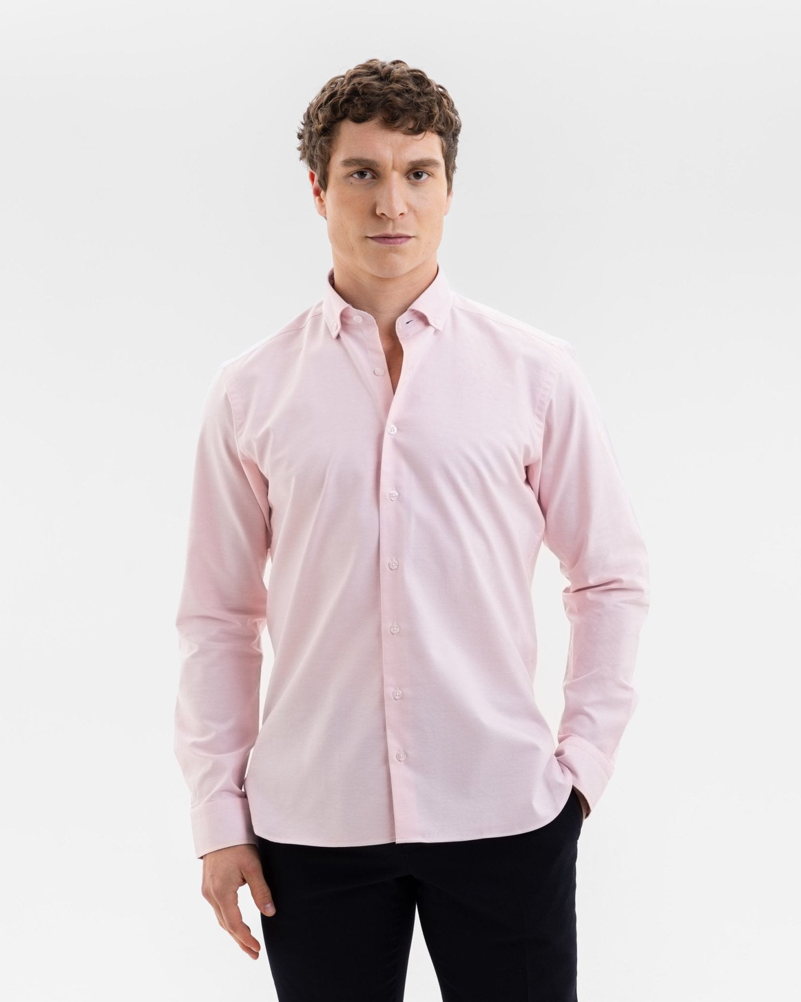 Pink Oxford with Know Your Mind Accents Button Down Shirt