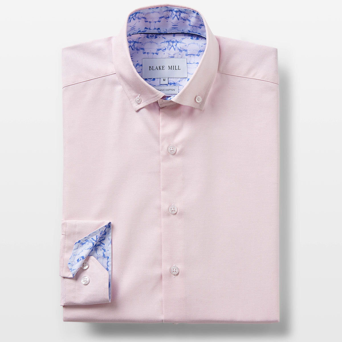 Pink Oxford with Know Your Mind Accents Button - Down Shirt - Blake Mill