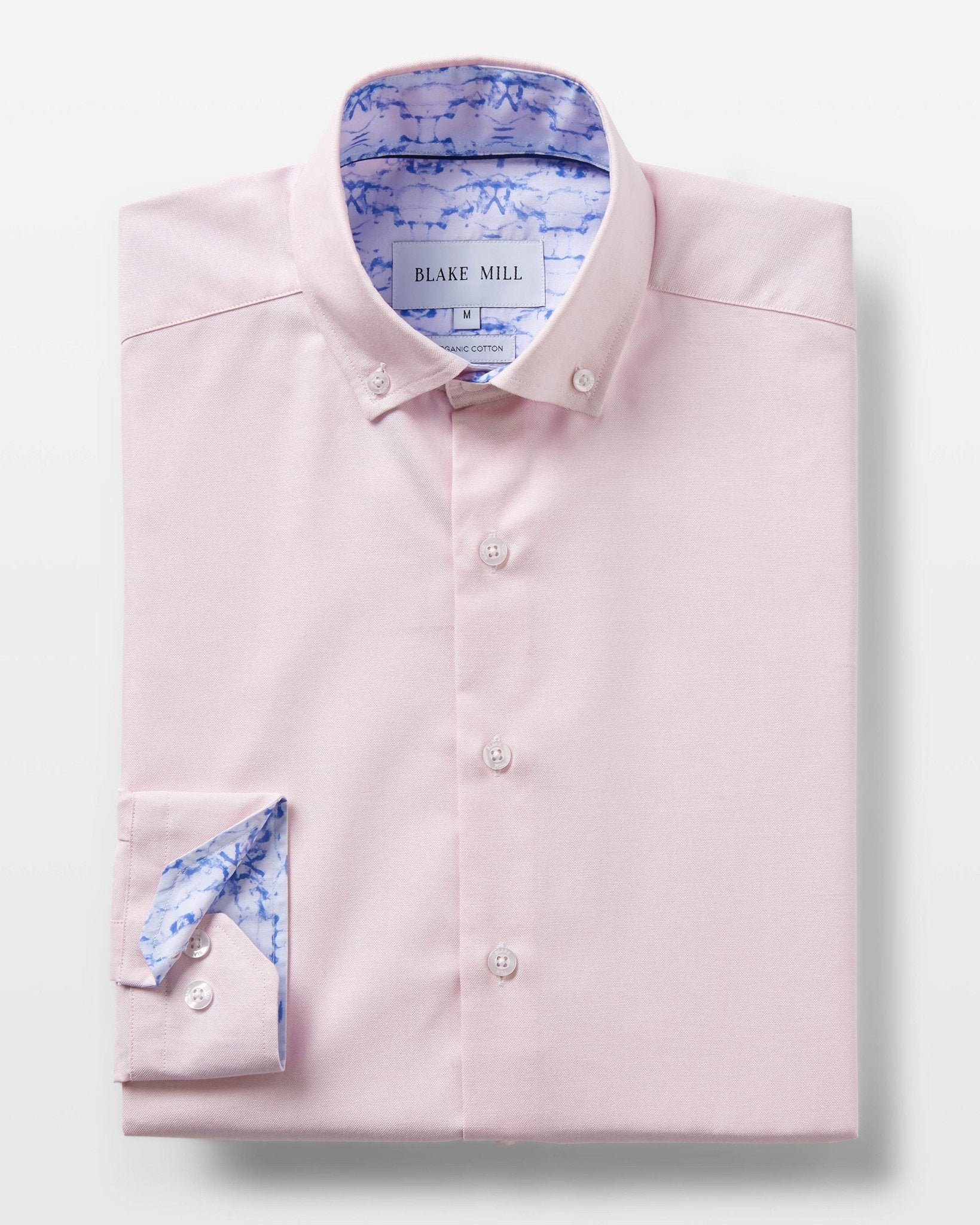 Pink Oxford with Know Your Mind Accents Button - Down Shirt - Blake Mill