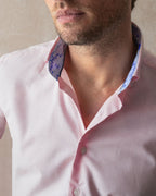 Pink Oxford with Know Your Mind Accents Button - Down Shirt - Blake Mill