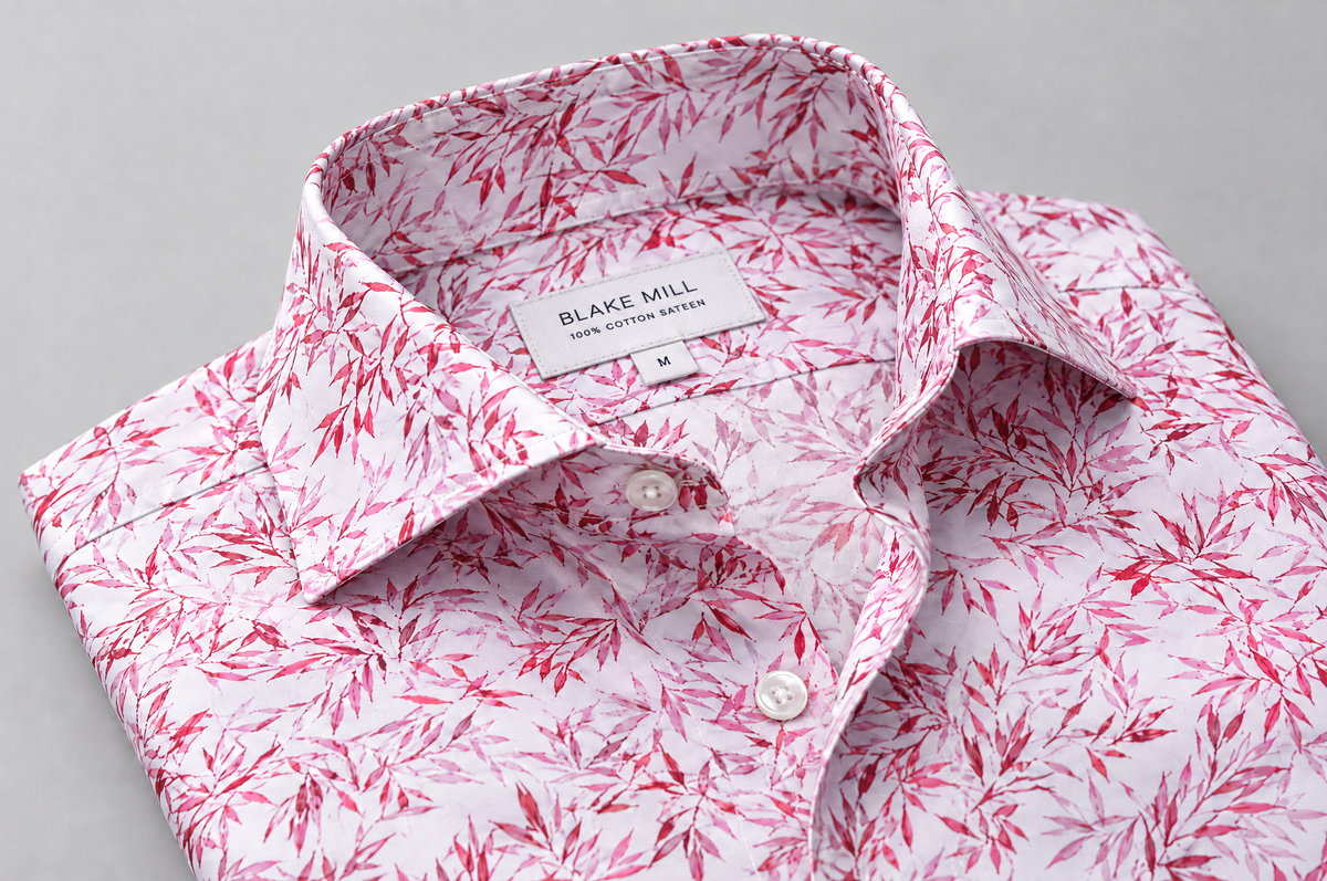 Pink Savanna shirt collar detail