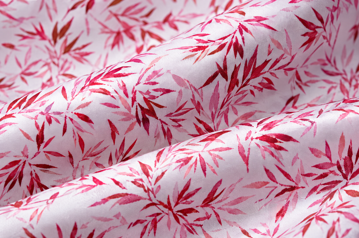 Pink Savanna shirt cotton sateen fabric detail