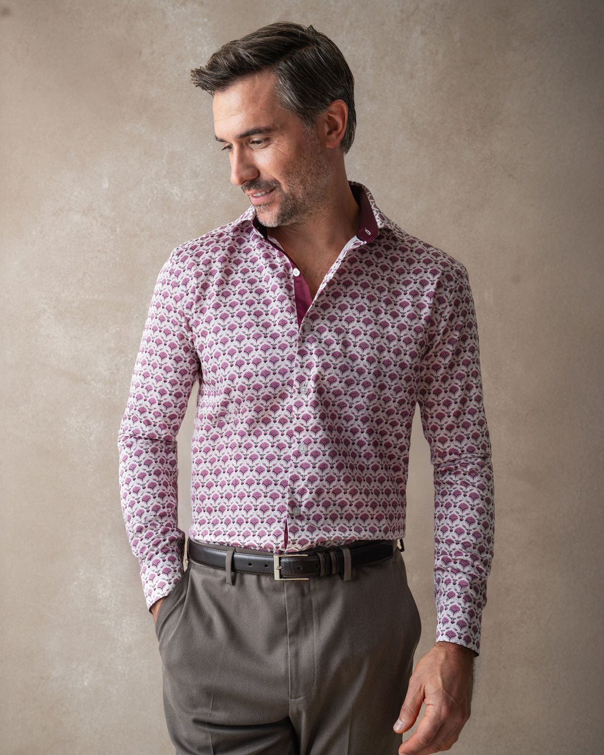 Pink Geo Flora Shirt