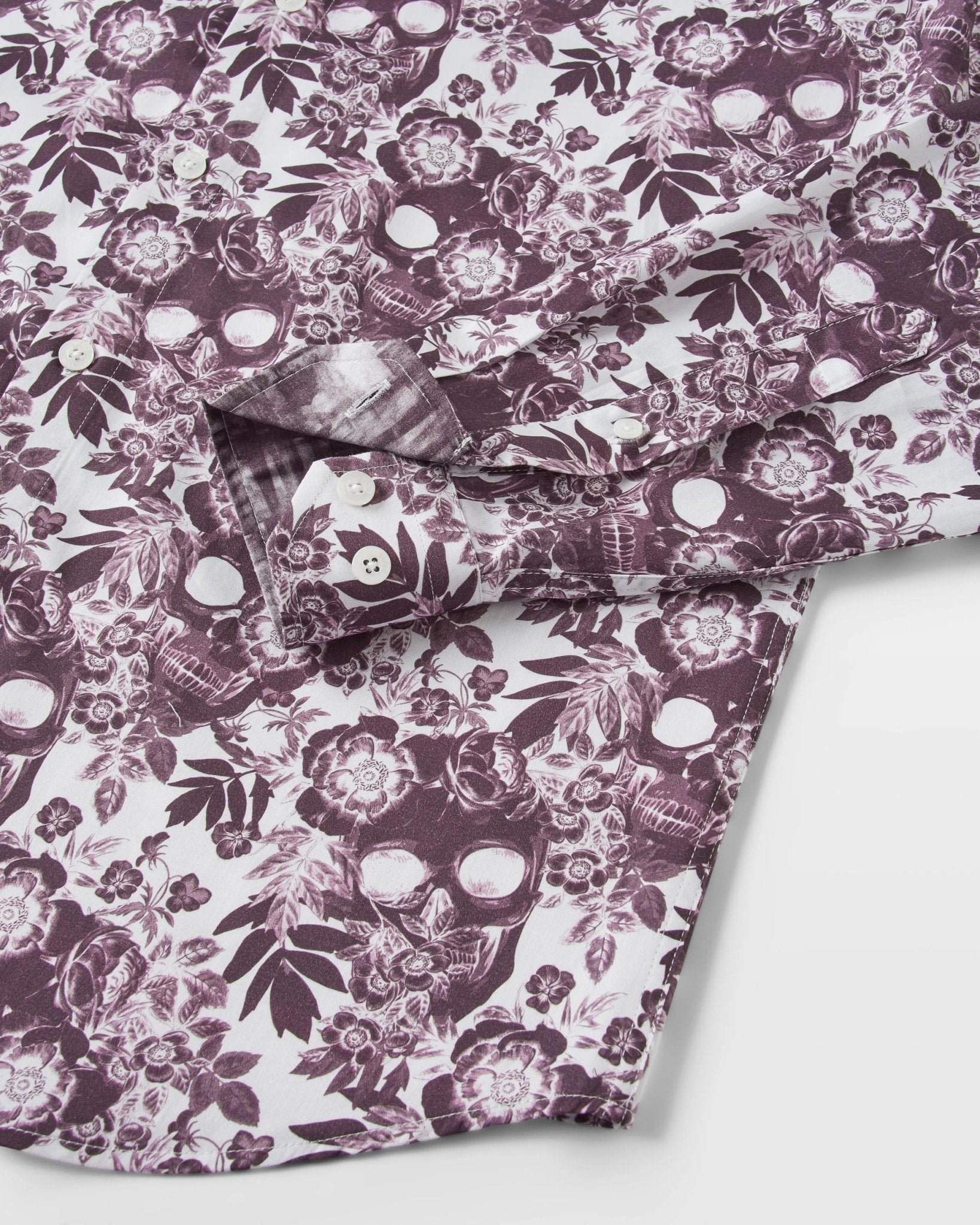 Plum Skulls 'n Roses Shirt - Blake Mill