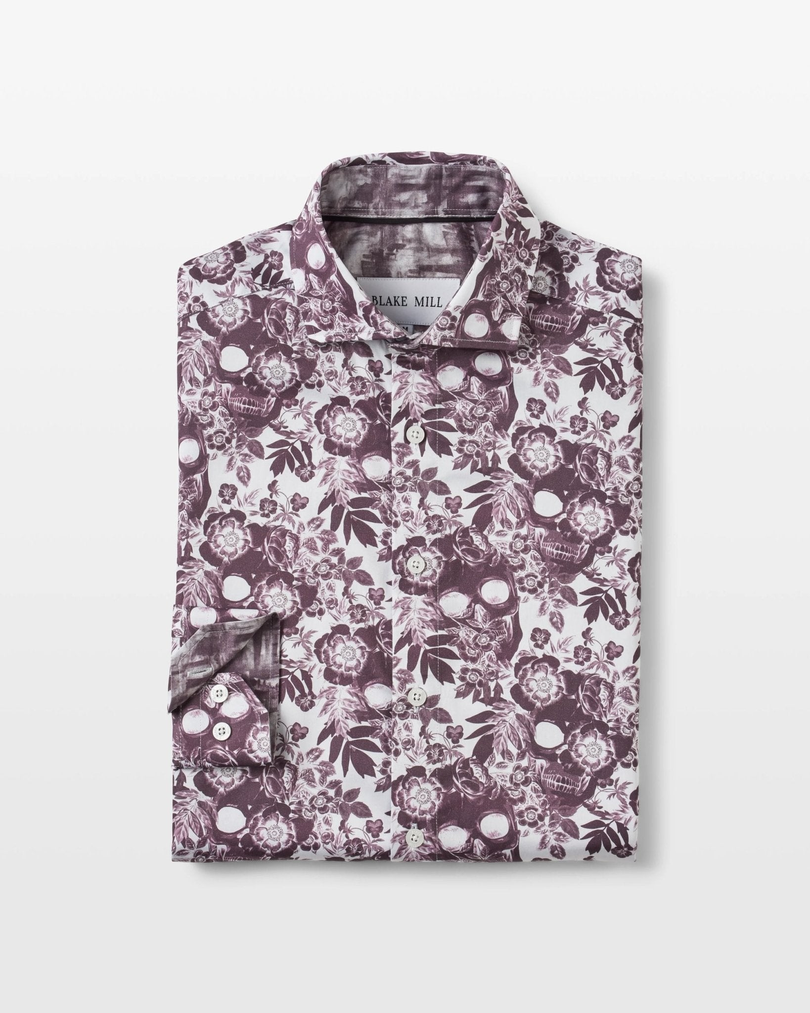 Plum Skulls 'n Roses Shirt - Blake Mill