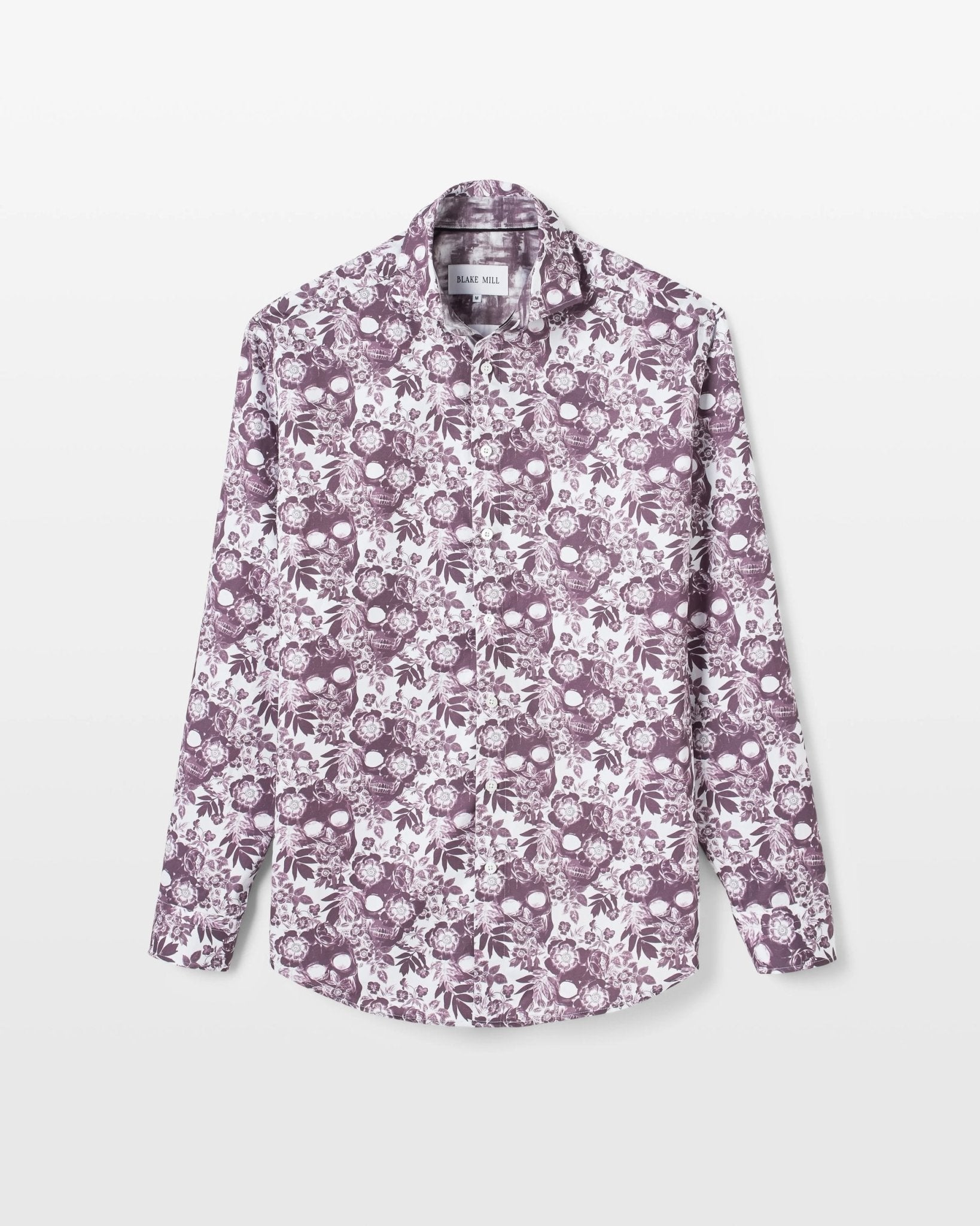 Plum Skulls 'n Roses Shirt - Blake Mill