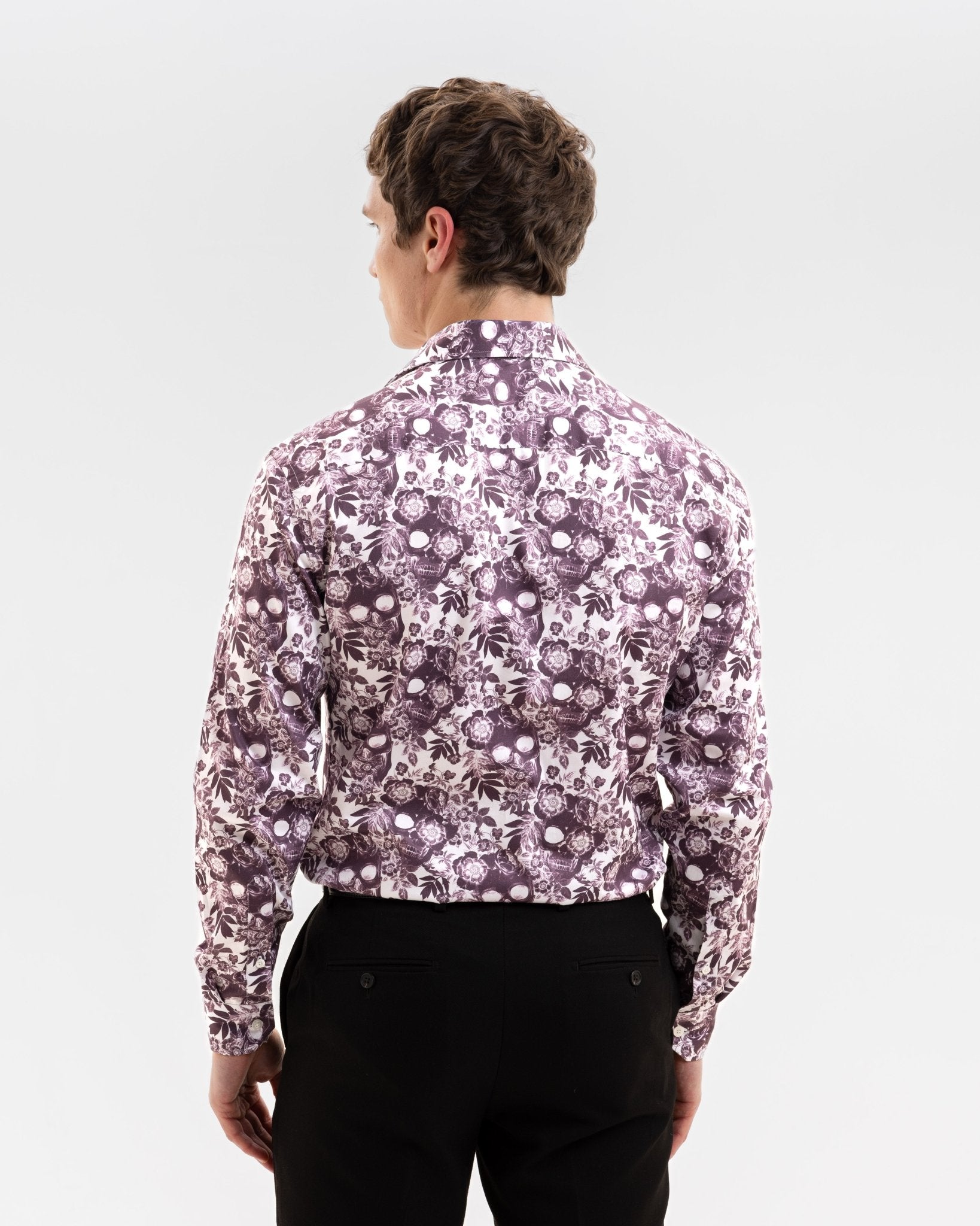 Plum Skulls 'n Roses Shirt - Blake Mill