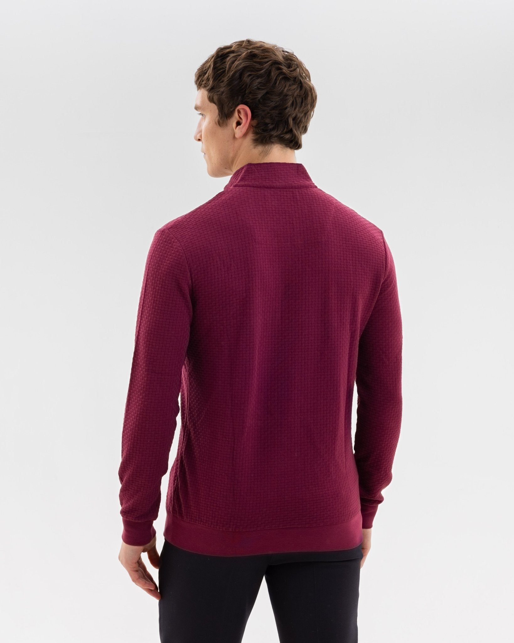 Plum with Times March Quarter Zip Jersey - Blake Mill