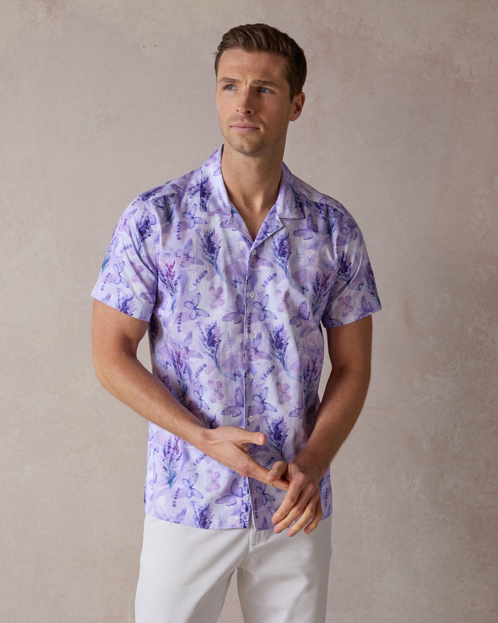 Provence Open Collar Shirt - Blake Mill