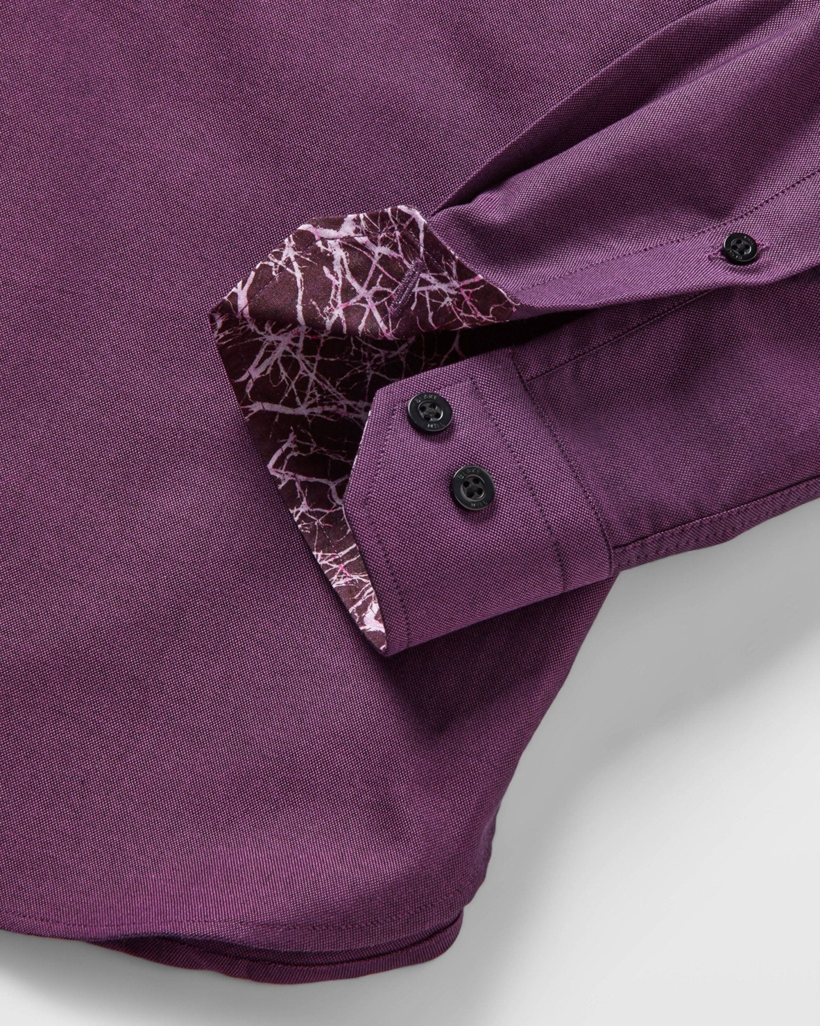 Purple Oxford with Mind Maps Accents Button - Down Shirt - Blake Mill